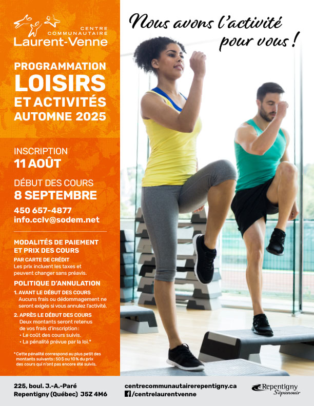 Centre communautaire Laurent-Venne - Automne 2024