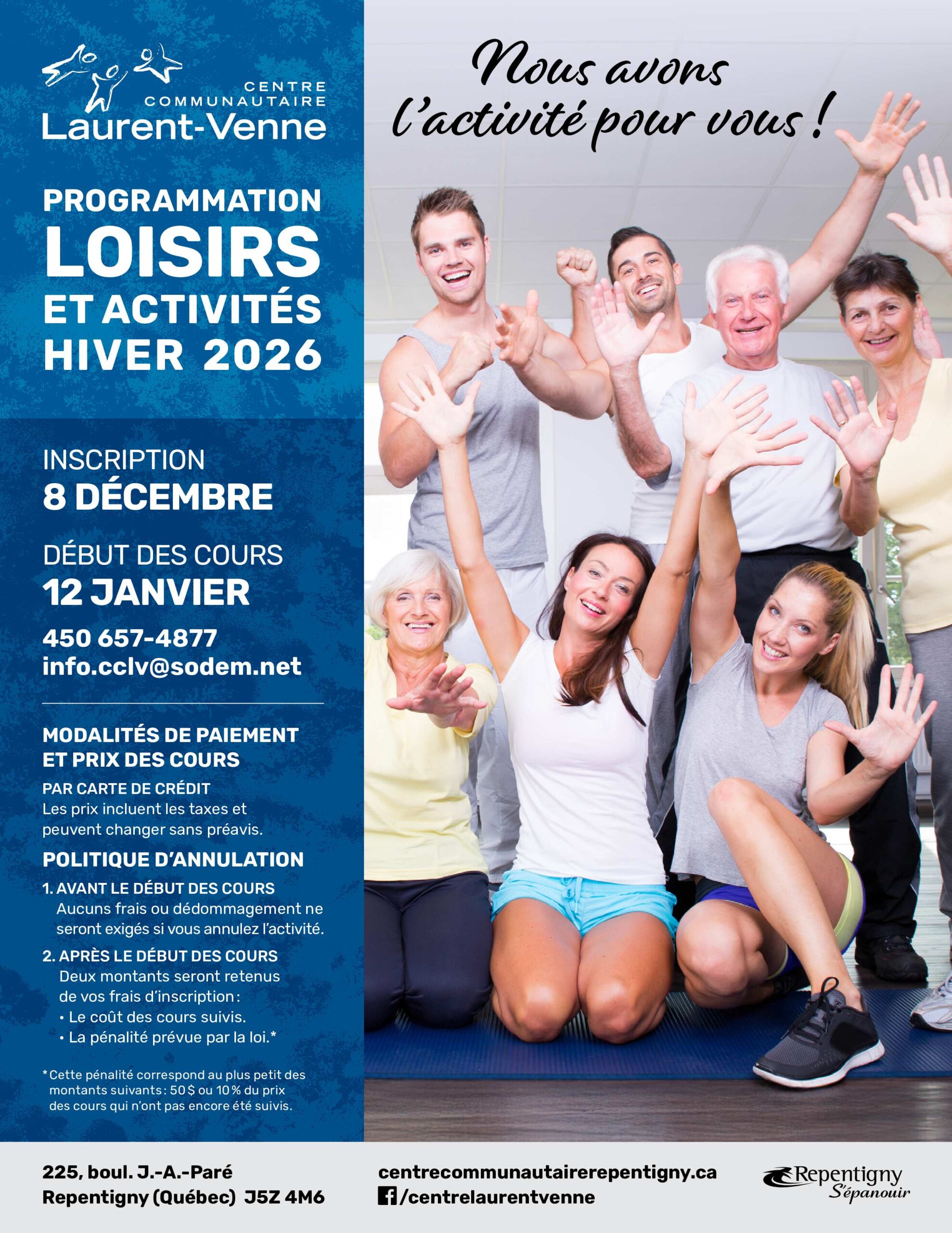 Centre communautaire Laurent-Venne - Automne 2024